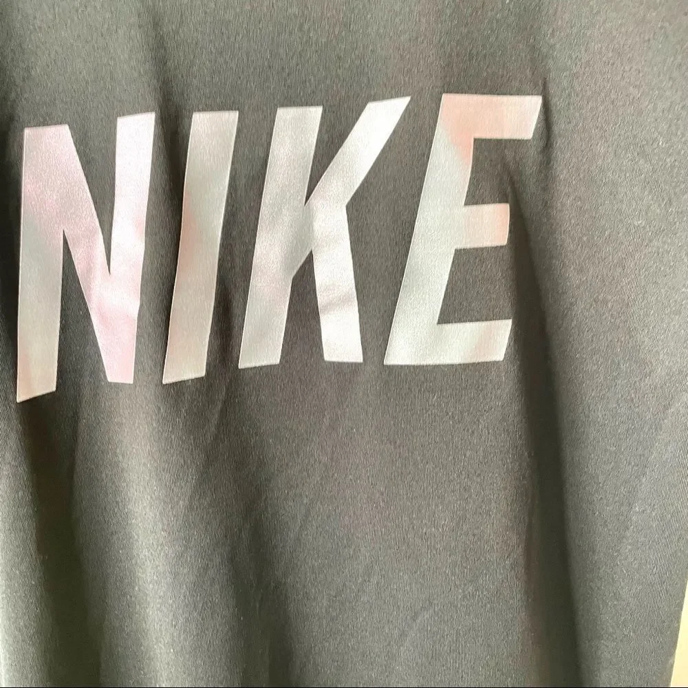 Nike Dri Fit black graphic short sleeved T shirt